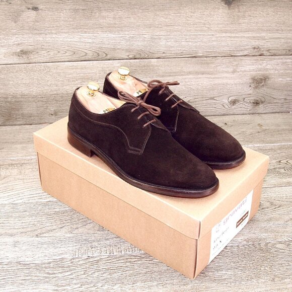 $695 Arthur Beren GRAVATI Blucher 9.5 N Narrow Brown Suede 15445 * add $15 Trees main image 13